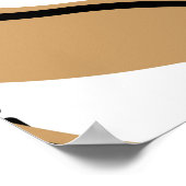 Naadloos geometrisch patroon met golvende lijnen. poster (Hoek)