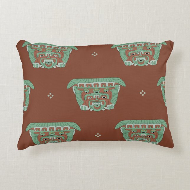 Naadloos geometrisch patroon met stammotief. H Accent Kussen (Voorkant)