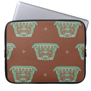 Naadloos geometrisch patroon met stammotief. H Laptop Sleeve