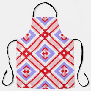 Naadloos geometrisch patroon met vierkanten schort
