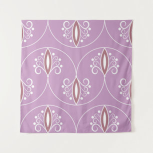 Naadloos geometrisch patroon met zwenken. kunst. wandkleed