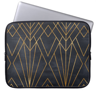 Naadloos geometrisch patroon op papiertextuur. Art Laptop Sleeve