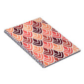 Naadloos geometrisch patroon op papiertextuur notitieboek (Rechterzijde)