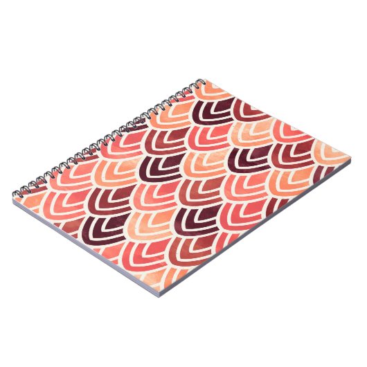 Naadloos geometrisch patroon op papiertextuur notitieboek (Linkerzijde)