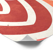 Naadloos geometrisch patroon op papiertextuur poster (Hoek)