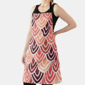 Naadloos geometrisch patroon op papiertextuur schort (Insitu)