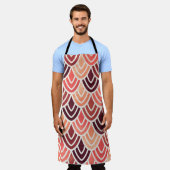 Naadloos geometrisch patroon op papiertextuur schort (Gedragen)