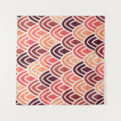 Naadloos geometrisch patroon op papiertextuur wandkleed (Voorkant (horizontaal))