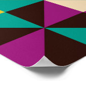 Naadloos geometrisch patroon poster (Hoek)