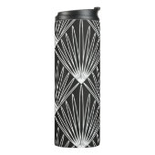 Naadloos geometrisch patroon thermosbeker (Gedraaid links)