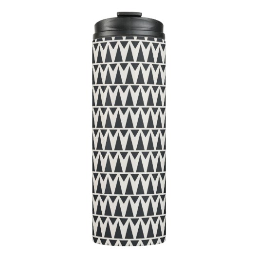 naadloos geometrisch patroon thermosbeker (Voorkant)