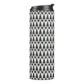 naadloos geometrisch patroon thermosbeker (Gedraaid links)