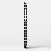 Naadloos geometrisch patroon. Zwart vierkant wit Case-Mate iPhone Case (Achterkant / Links)