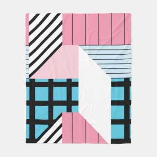 Naadloos geometrisch vormenpatroon. fleece deken