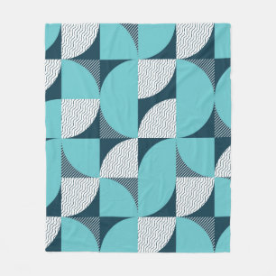 Naadloos geometrisch vormpatroon fleece deken