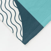 Naadloos geometrisch vormpatroon fleece deken (Hoek)