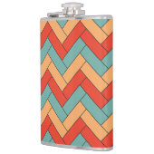 Naadloos geometrisch vormpatroon heupfles (Links)