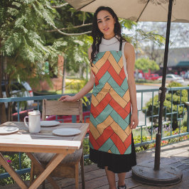 Naadloos geometrisch vormpatroon schort