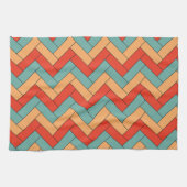 Naadloos geometrisch vormpatroon theedoek (Horizontaal)