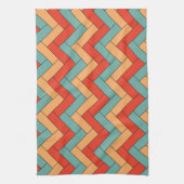 Naadloos geometrisch vormpatroon theedoek (Verticaal)