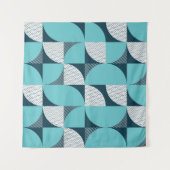 Naadloos geometrisch vormpatroon wandkleed (Voorkant (horizontaal))