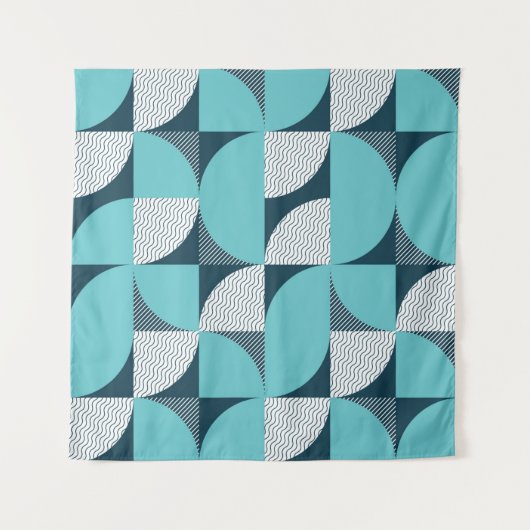 Naadloos geometrisch vormpatroon wandkleed (Voorkant)