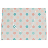 Naadloos gestippeld patroon groot cadeauzakje (Voorkant)