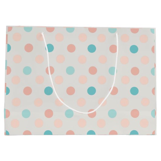 Naadloos gestippeld patroon groot cadeauzakje (Achterkant)