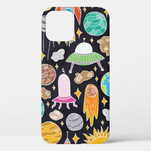 , naadloos getekend patroon met doedele sp. Case-Mate iPhone case