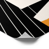 , naadloos getrokken patroon met schattige vos, poster (Hoek)