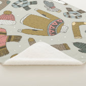 , naadloos getrokken patroon met sherpa deken (3/4)