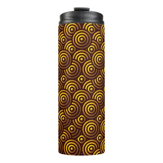 Naadloos Gold Patroon Thermosbeker (Voorkant)