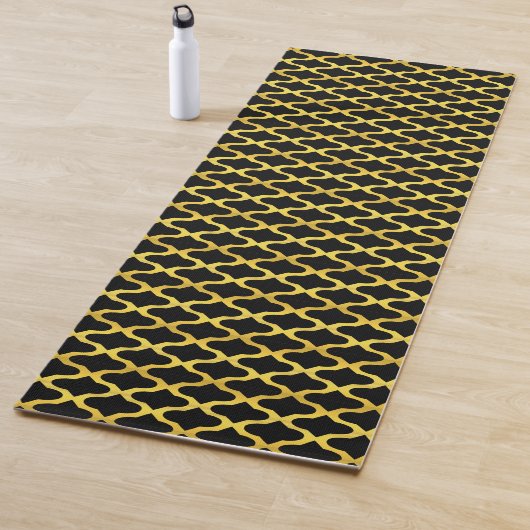 Naadloos goudpatroon yogmat yogamat (In situ)