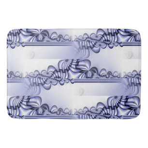 Naadloos grafisch ontwerp - blauw wit I Badmat
