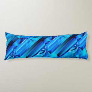 Naadloos grafisch ontwerp - blauw zwart I Lichaamskussen
