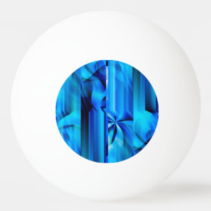 Naadloos grafisch ontwerp - blauw zwart I Pingpongbal