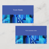 Naadloos grafisch ontwerp - blauw zwart I Visitekaartje (Voorkant / Achterkant)