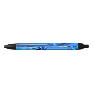 Naadloos grafisch ontwerp - blauw zwart I Zwarte Inkt Pen