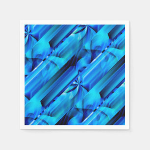 Naadloos Grafisch Ontwerp - blauwe zwarte I Servet
