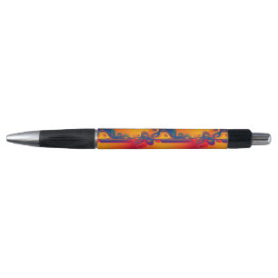 Naadloos grafisch ontwerp - geel rood I Pen
