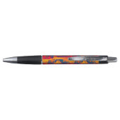 Naadloos grafisch ontwerp - geel rood I Pen (Achterkant)