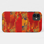 Naadloos grafisch ontwerp - rood sinaasappel I Case-Mate iPhone Case (Achterkant (horizontaal))