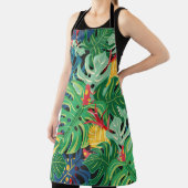 Naadloos grafisch patroon met de bladeren monstera schort (Insitu)