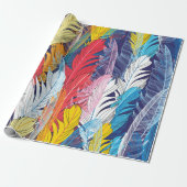 Naadloos grafisch patroon mirakel met meerdere kle cadeaupapier (Uitgerold)