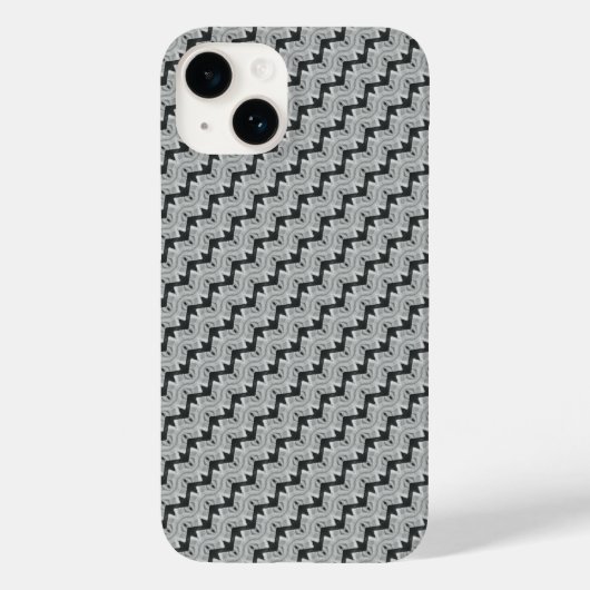 Naadloos grijs patroon Case-Mate iPhone case (Achterkant)