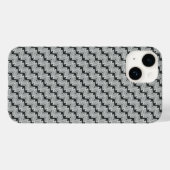 Naadloos grijs patroon Case-Mate iPhone case (Achterkant (horizontaal))