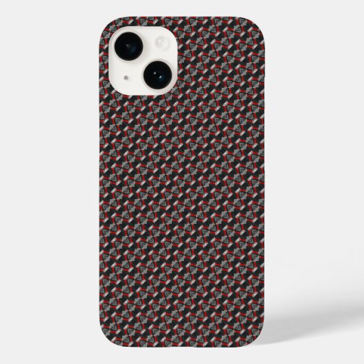 Naadloos grijs patroon Case-Mate iPhone case (Achterkant)