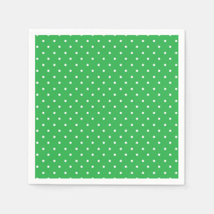 Naadloos groen achtergrond polka stippenpatroon servet