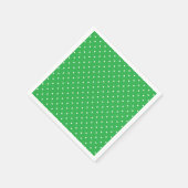 Naadloos groen achtergrond polka stippenpatroon servet (Hoek)