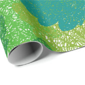 Naadloos groen bladpatroon cadeaupapier (Rol Hoek)